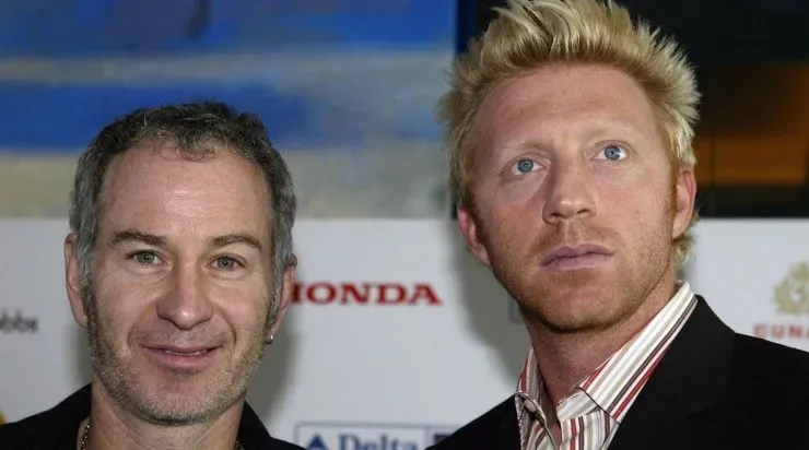 Boris Becker y John McEnroe (Getty)
