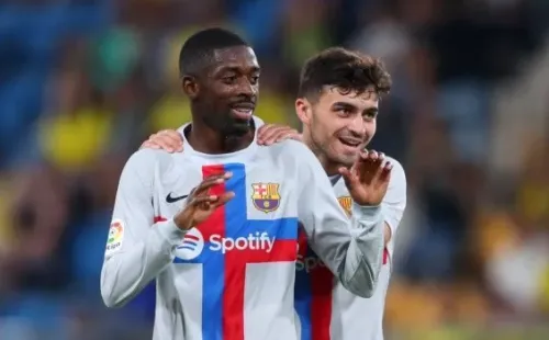 Ousmane Dembele y Pedri: Getty