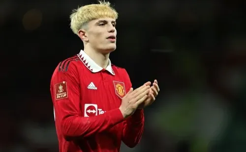 Garnacho, argentino de Manchester United. Getty.