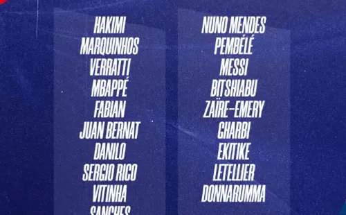 Los convocados de PSG para jugar ante Lyon