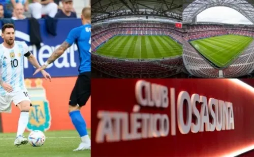 Lionel Messi y El Sadar: Getty