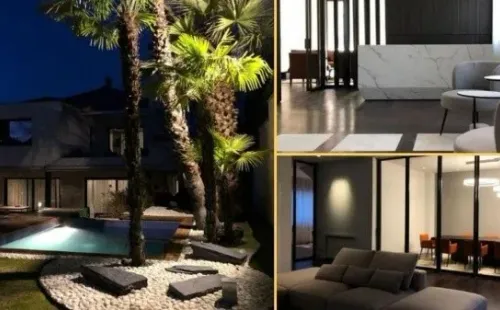 Mucho lujo en la mansión que habitó Morata en la capital española (Instagram)