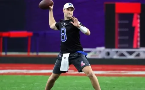 Jugando para Vikings, es uno de los emblemáticos mariscales de campo de la actualidad de la NFL (Getty Images)