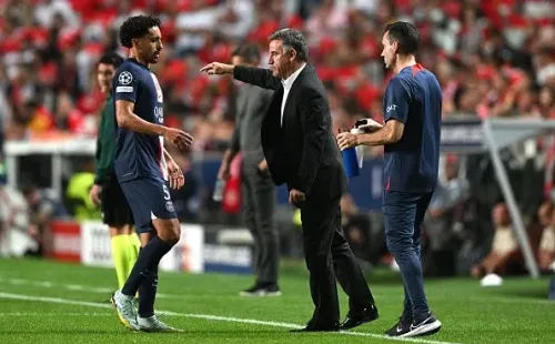 Galtier en dirección de PSG. Getty.