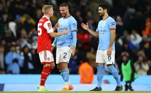 Arsenal vs Manchester City. Getty.