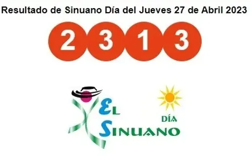 Resultado del Sinuano Día.