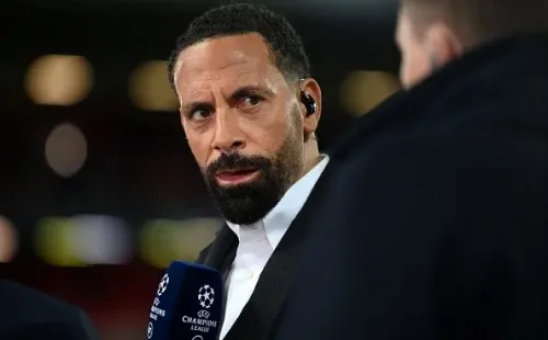 Rio Ferdinand analizando la Champions League. Getty.