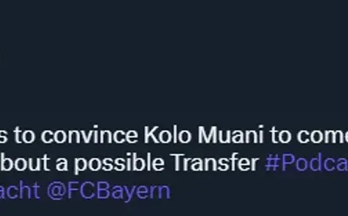 Mbappé está “en charlas” con Kolo Muani para fichar por PSG (Twitter @cfbayern)