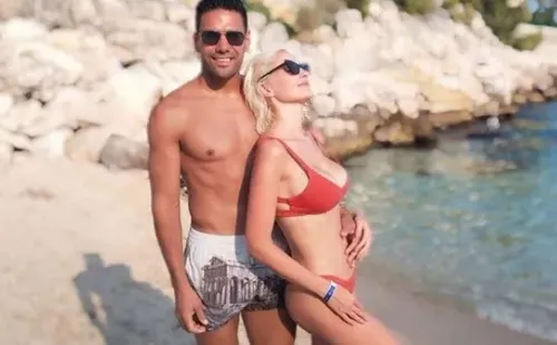 En un templo evangélico de Argentina comenzó la historia entre Radamel y Lorelei (Instagram)