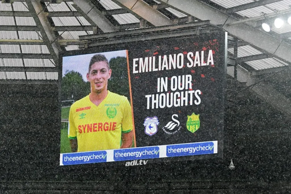 El recuerdo a Emiliano Sala en cada partido del Nantes. Getty Images.
