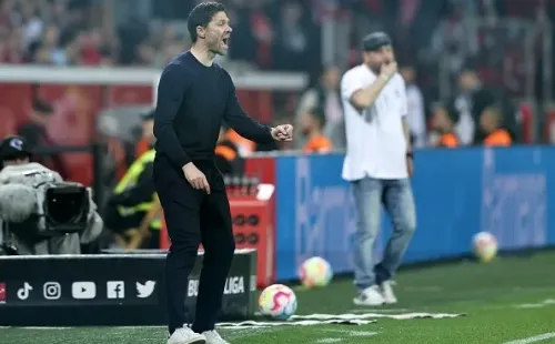 Xabi Alonso con Bayer Leverkusen. Getty.