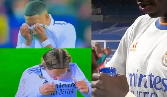 Jugadores del Real Madrid utilizando Vicks VapoRub: TW