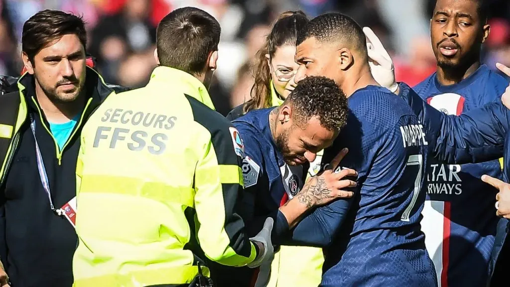 Neymar no juega en PSG desde febrero por una lesión en su tobillo derecho (IMAGO / ZUMA Wire)