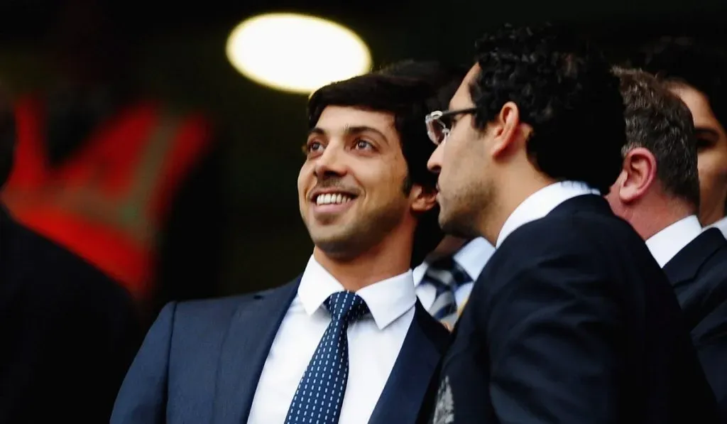 Sheik Mansour y Khaldoon Al Mubarak, dueño y CEO del City: Getty