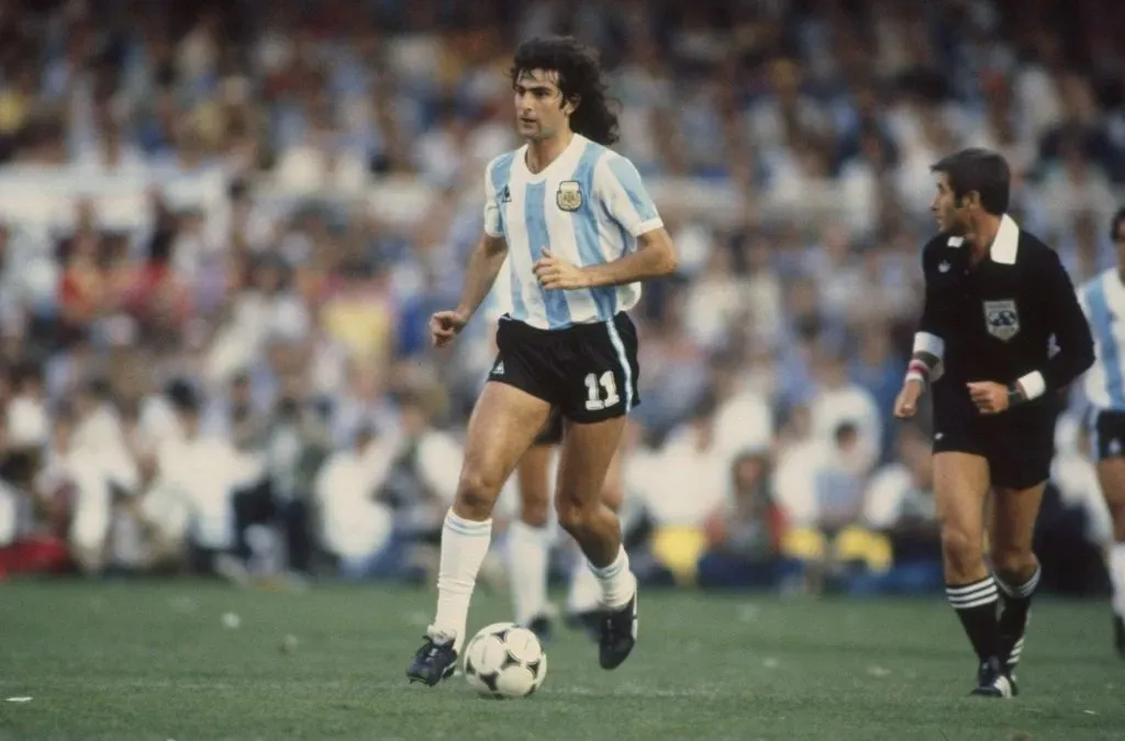 Mario Kempes, clave para el título argentino en el Mundial 1978 (Getty)