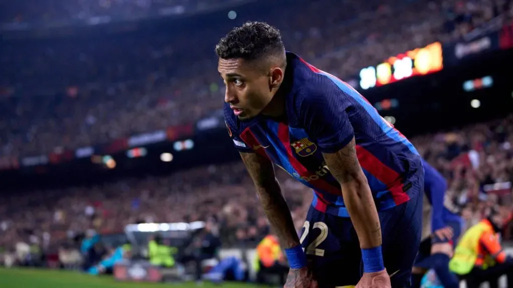 Raphinha, el futbolista que puede destrabar la operación Messi (Getty Images).