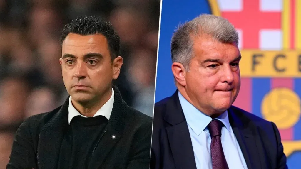 Xavi Hernández y Joan Laporta intervienen en las conversaciones que el FC Barcelona mantiene con Lionel Messi. Getty Images.