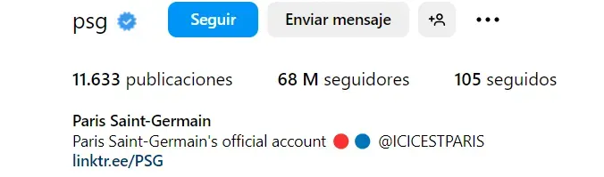 PSG sigue perdiendo seguidores en redes sociales. Instagram