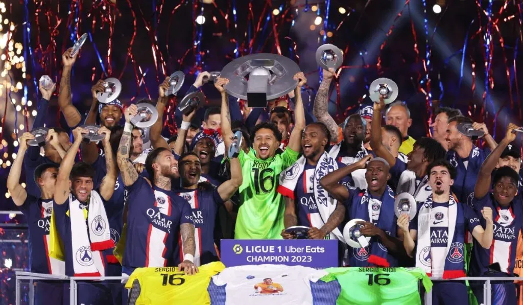 PSG campeón Ligue 1 2022/2023: Getty