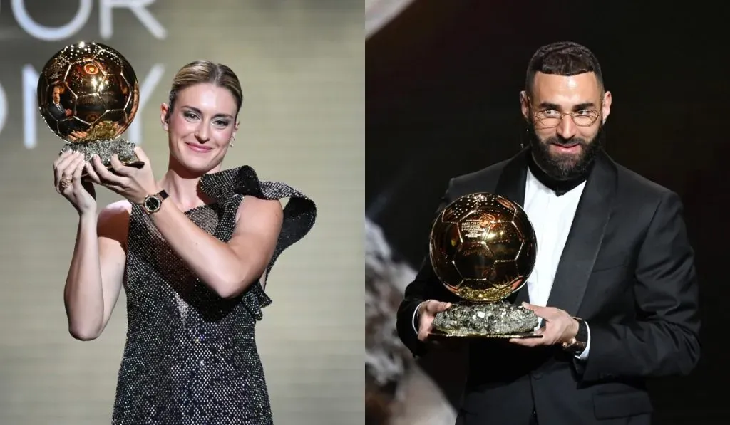 Alexia Putellas y Karim Benzema: Getty
