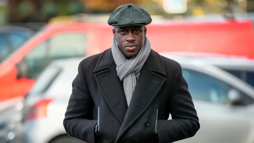 Benjamin Mendy, el día que recibió la sentencia de enero (Getty Images).