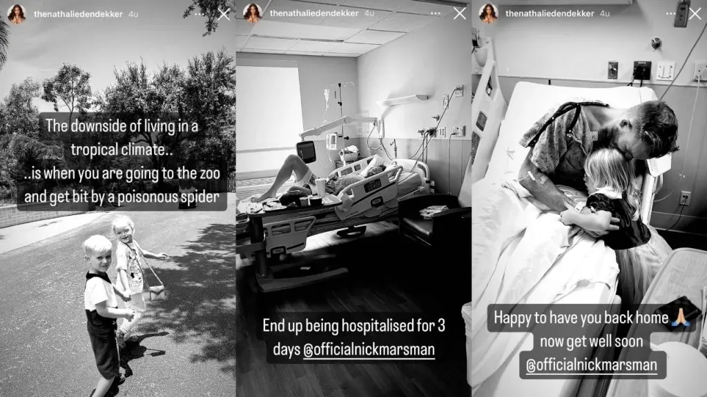 Las historias de Instagram de la esposa de Nick Marsman.