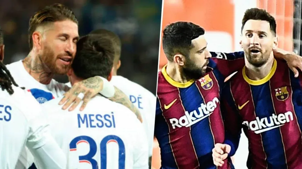 Sergio Ramos y Jordi Alba, podrían volver a ser compañeros de Lionel Messi. Getty Images.