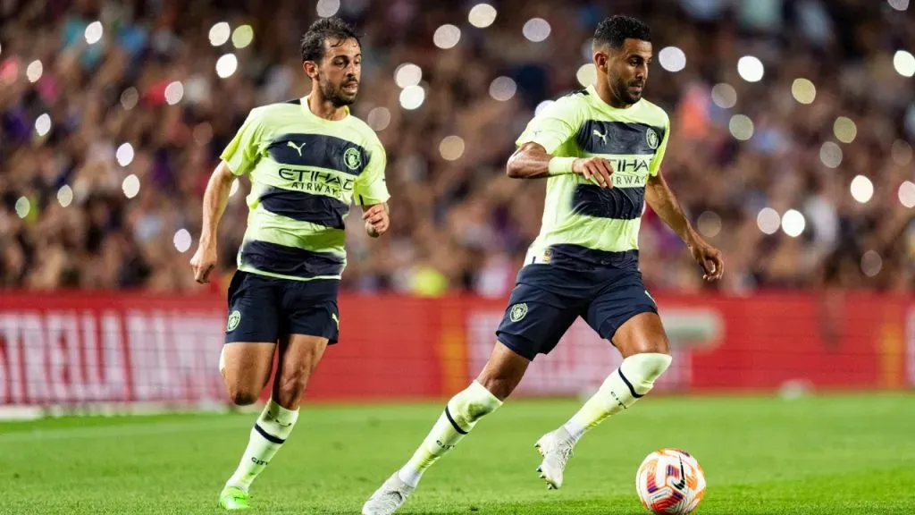 Bernardo Silva y Riyad Mahrez coquetean con Arabia Saudita (IMAGO / Jan Huebner).