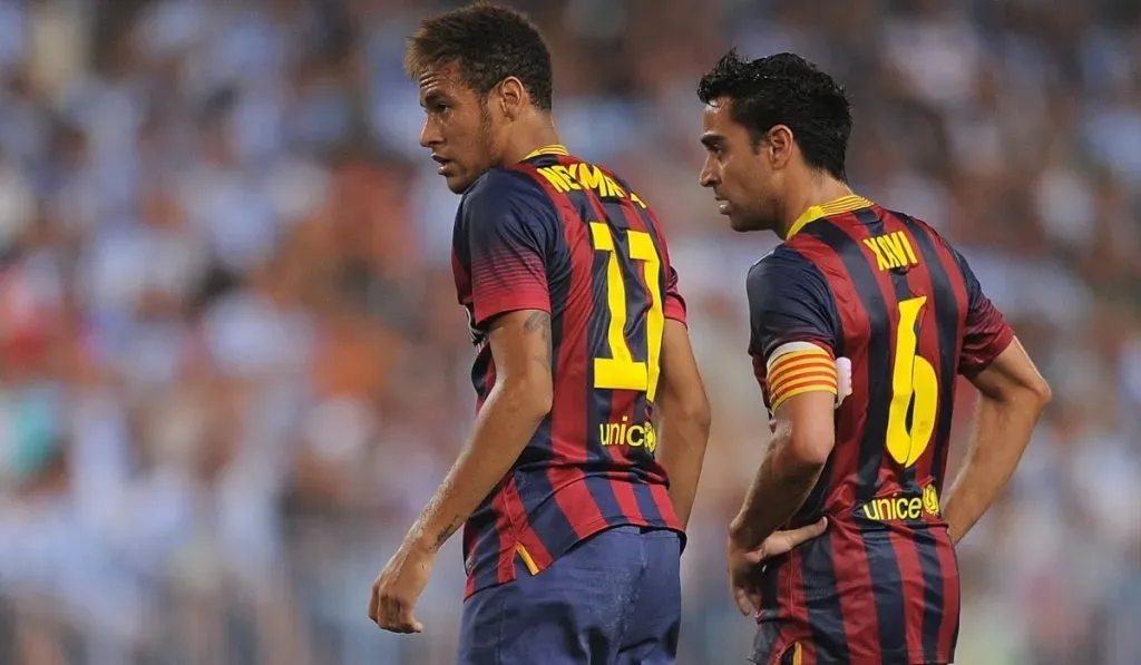 Neymar y Xavi Hernández: Getty Images