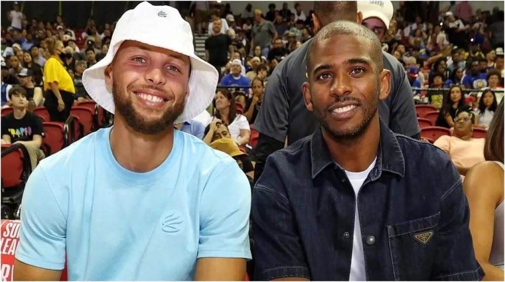Stephen Curry y Chris Paul (Foto: Golden State Warriors)
