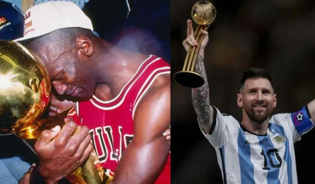 Michael Jordan y Lionel Messi: Getty Images