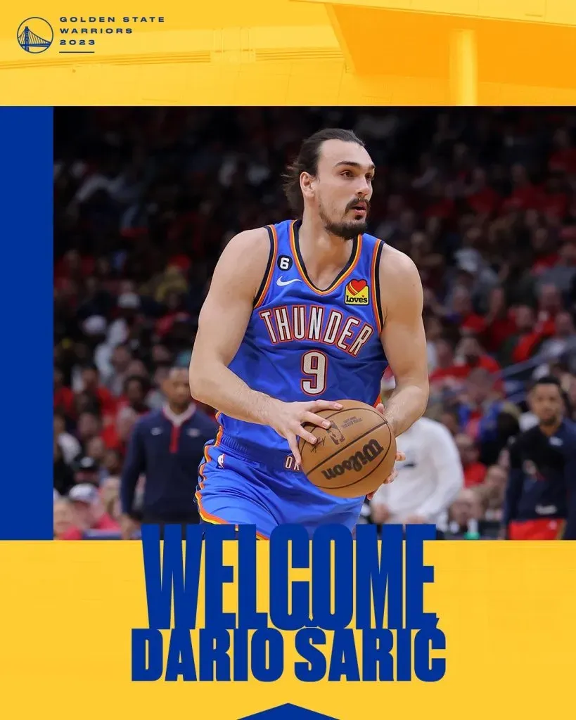 Warriors presentó a Dario Saric (Foto: Twitter / @warriors)