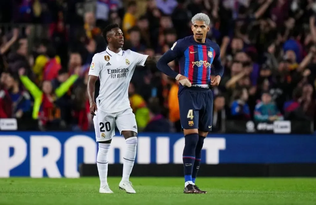 Vinicius en el Camp Nou: Getty Images