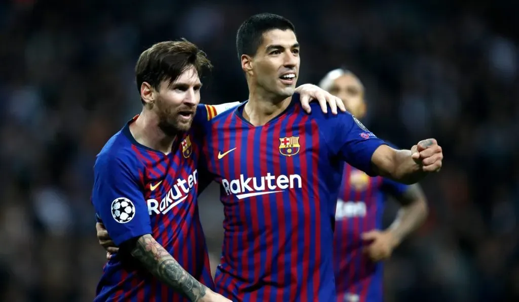 Lionel Messi y Luis Suarez: Getty