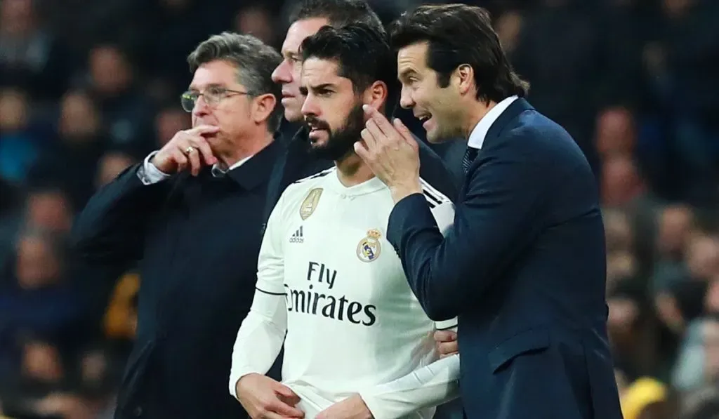 Isco y Santiago Solari: Getty Images