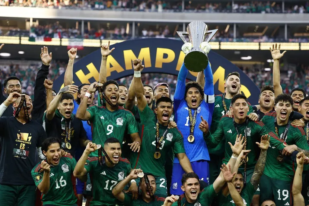 México campeón de la Copa Oro de la Concacaf al vencer a Panamá 1 a 0 en la Final. Getty Images.