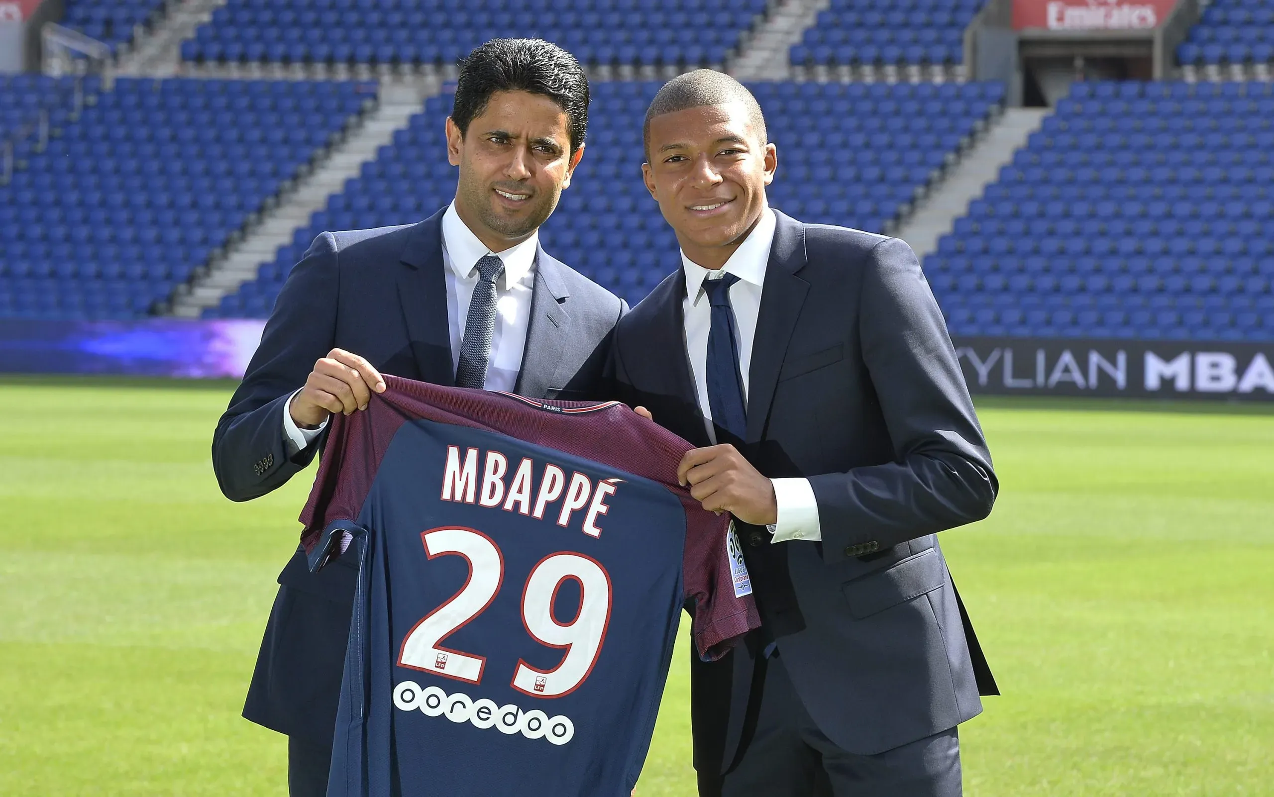La relación entre Nasser Al Khelaifi y Kylian Mbappe estaría totalmente rota. Getty Images.