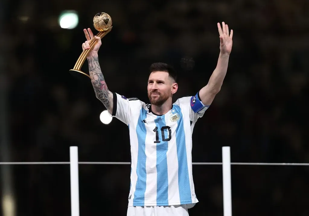 Lionel Messi se quedó con el Balón de Oro de Qatar 2022. Getty Images.