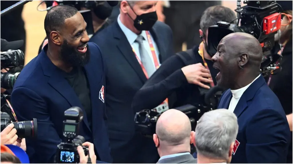 LeBron James y Michael Jordan (Foto: Jason Miller / Getty Images)