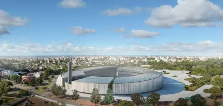 Así luciría el Estadio Centenario según el proyecto de BG Arquitectos y Asociados, una de las propuestas acercadas hace un tiempo a la AUF.