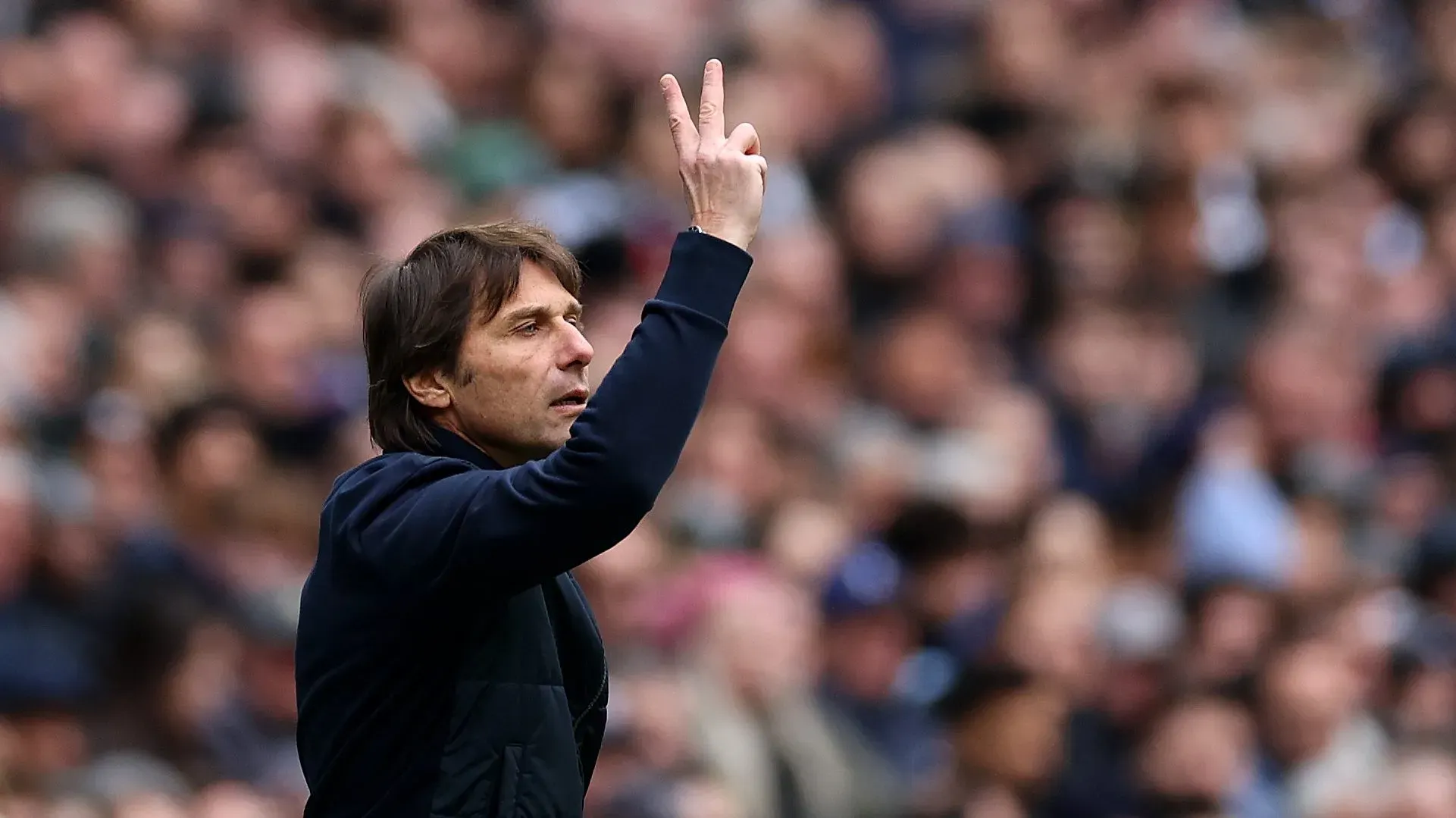 Antonio Conte dirigió por última vez en el Tottenham. Getty Images.