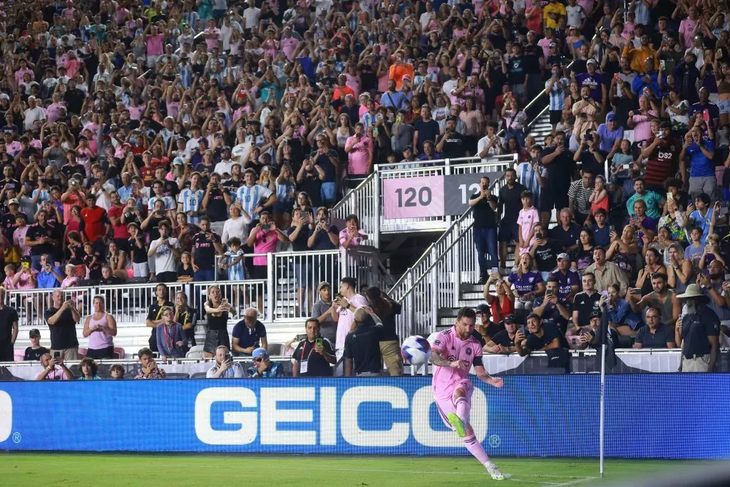 Lionel Messi está causando furor con su presencia en los estadios de los Estados Unidos. Getty Images.