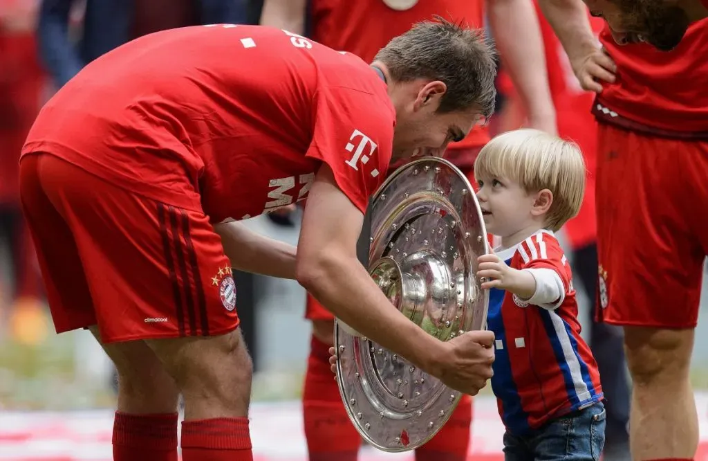 Philipp Lahm y su hijo: Getty Images