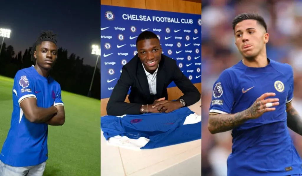 Moisés Caicedo, Romeu Lavia y Enzo Fernández: Getty