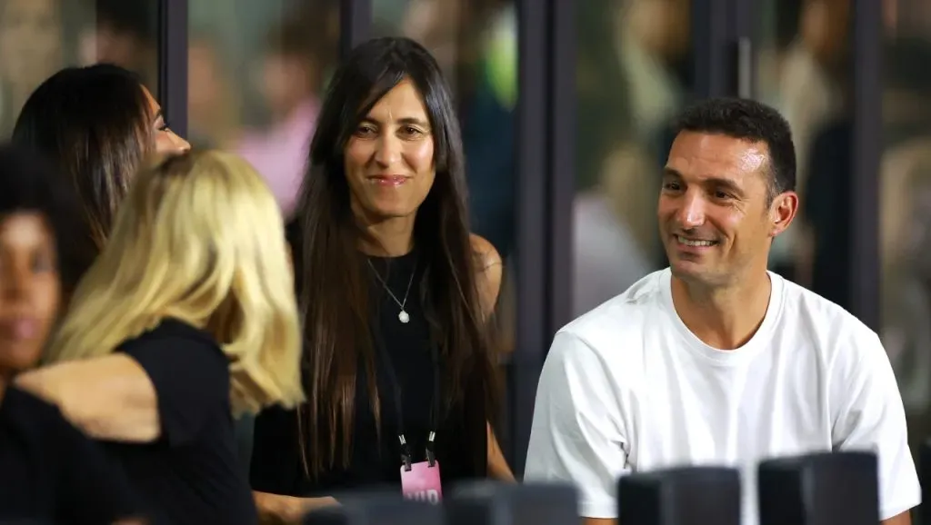 Scaloni estuvo viendo un partido de Inter Miami (Getty Images).
