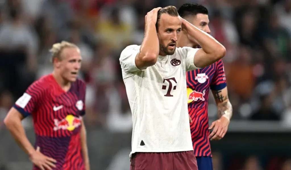Harry Kane en Bayern Munich vs. RB Leipzig: Getty Images