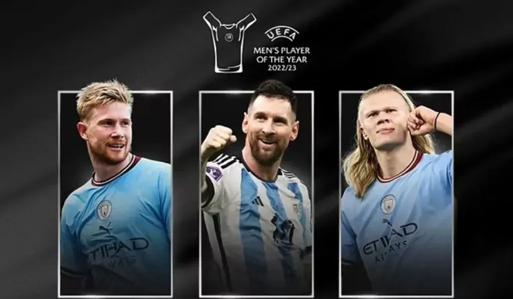 KDB, Leo Messi y Erling Haaland: UEFA