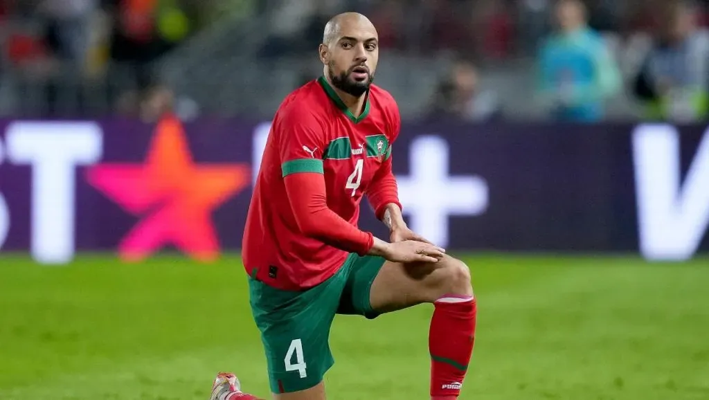 Amrabat sufrió problemas en la espalda durante Qatar 2022 (Getty Images).
