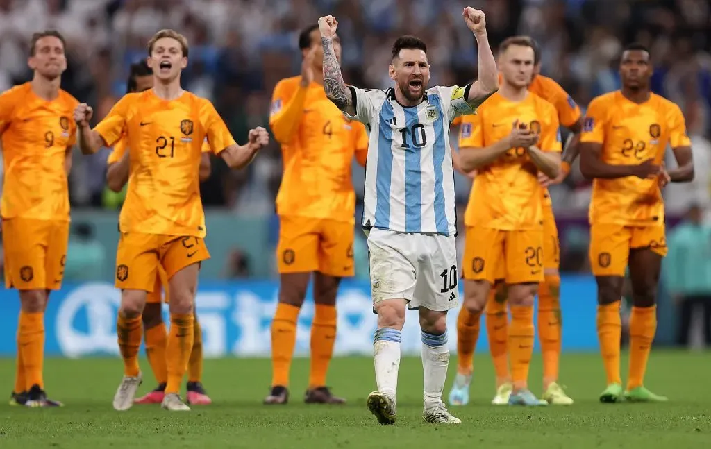 Lionel Messi en el duelo frente a Países Bajos en Qatar 2022. Getty Images.
