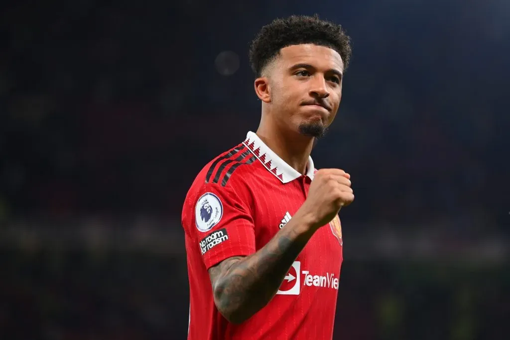 Jadon Sancho seguirá en el Manchester United (Photo by Michael Regan/Getty Images)